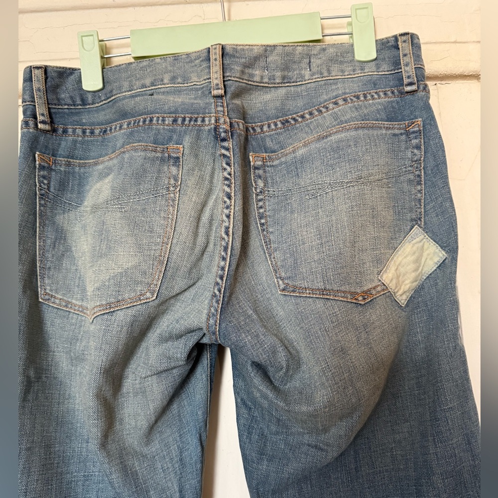 GAP Light Blue Patchwork Straight Leg Jeans - Picture 4 of 11